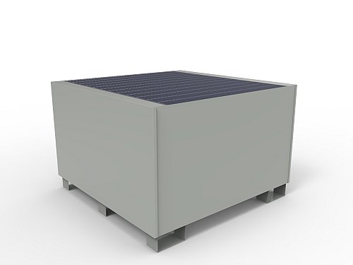 Vasca ecologica fissa per cisternetta - Capacità Lt 1000 - Grigio