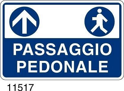 Passaggio Pedonale - B - Alluminio 700x500 mm
