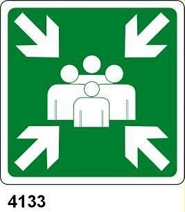 Punto di raccolta - A - Alluminio 120x120 mm - Conf 10 pz.