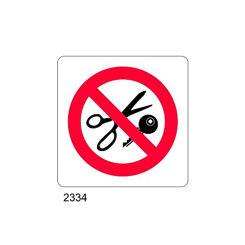 Divieto di utilizzo - B - PVC adesivo 165x165 mm