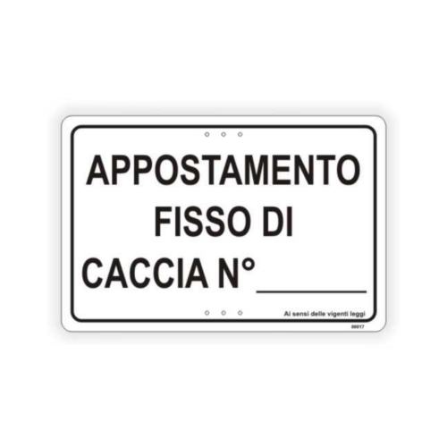 Appostamento fisso di caccia N°