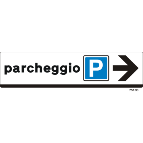 Parcheggio - Direzione della freccia: DESTRA