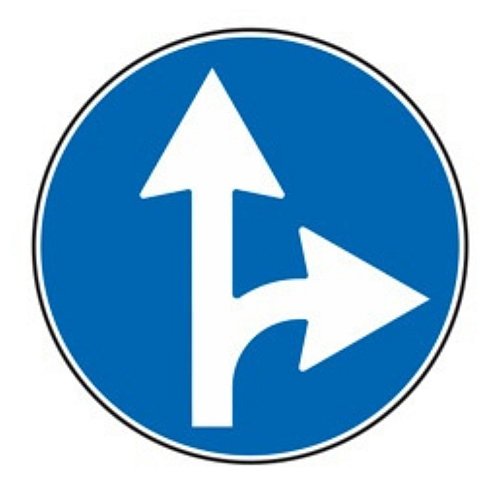 Direzioni consentite diritto e destra - C - Ferro CL.1 90cm