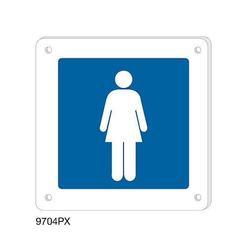 Servizi Donna - Plexiglass - B - 150x150 mm - Monofacciale - 4 Fori