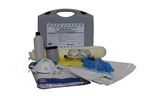 Kit antisversamento per liquidi biologici in valigetta