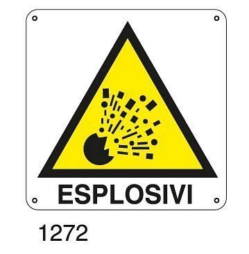 Esplosivi - B - Alluminio 220x220 mm