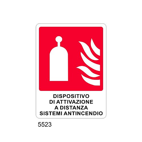 Dispositivo di attivazione a distanza sistemi antincendio - D- Alluminio 370x500 mm