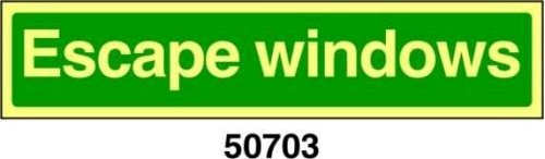 Escape windows - A - ADL 450x100 mm - Conf 10 pz.