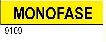 Monofase - etichetta