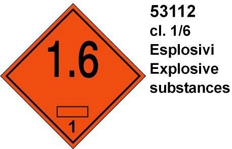 Esplosivi cl 1/6 - D - Alluminio - 300x300 mm
