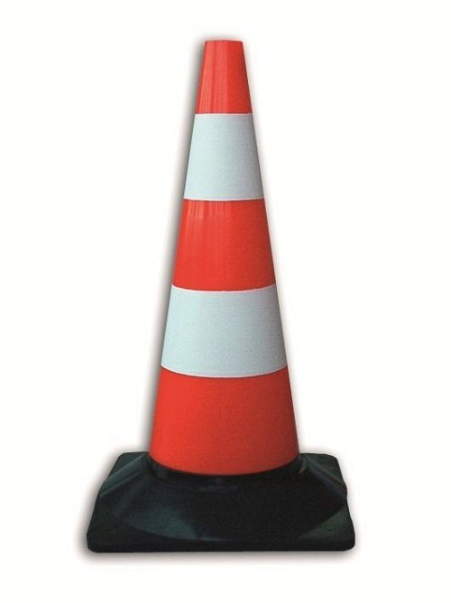 Cono in Plastica h. cm. 50  non rifrangente