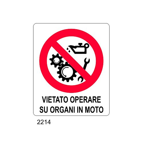 Vietato operare su organi in moto