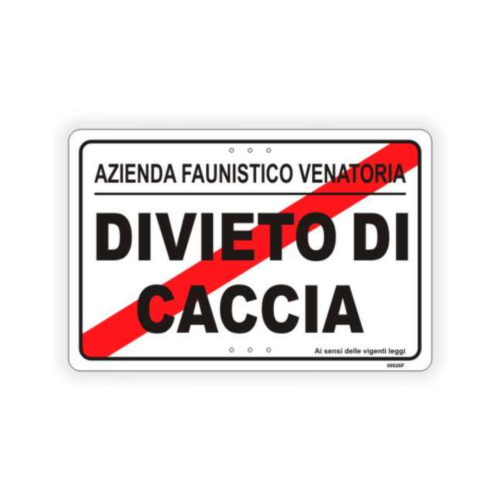 Divieto di caccia Azienda faunistica venatoria