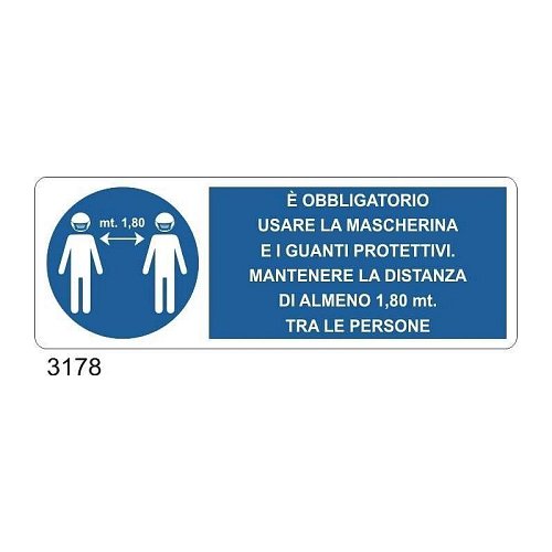 E' obbligatorio usare guanti e mascherina