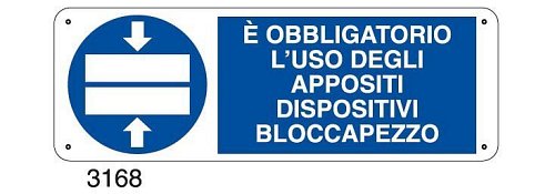 E' obbligatorio l'uso degli appositi dispositivi bloccapezzo - A - Alluminio 350x125 mm