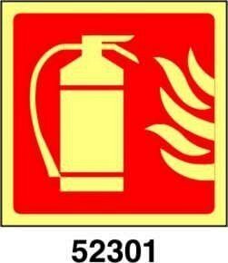 Fire extinguisher - B - PVL 150x150 mm - Conf 10 pz.