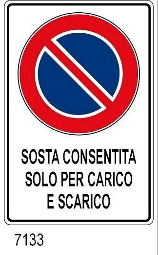 Sosta consentita solo per carico e scarico