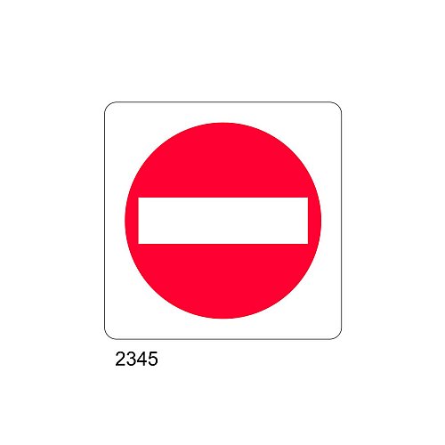Divieto di accesso - D - Alluminio 435x435 mm - Conf 10 pz.
