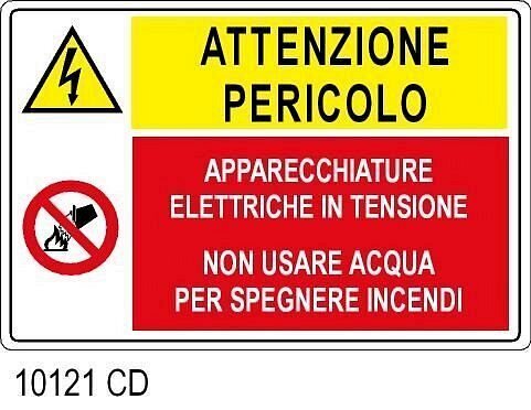 Attenzione pericoloAlluminio 330x500 mm