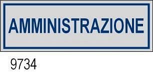 Etichetta adesiva Amministrazione 170x45 mm
