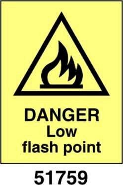 Danger low flash point - A - ADL 150x200 mm