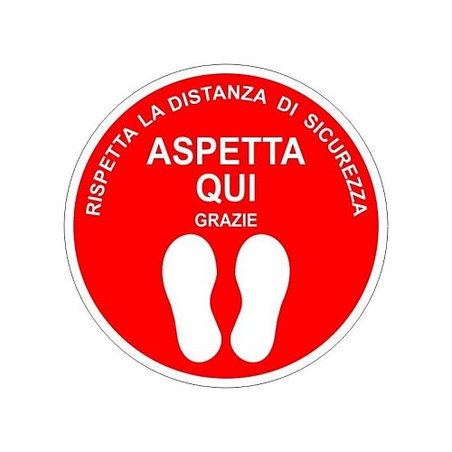 Rispetta la distanza di sicurezza Ø 300 mm
