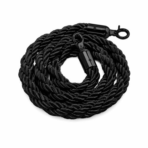 Cordone di delimitazione Nero con morsetto Nero mt. 2