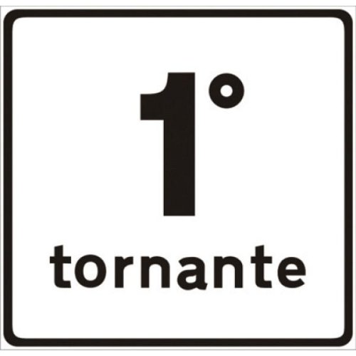 Numero del Tornante - A - Ferro CL.1 53x53 cm