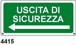 Uscita di Sicurezza sinistra