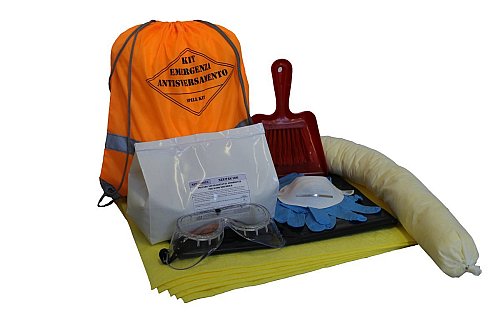 Kit antisversamento per acido solforico contenitore sacca