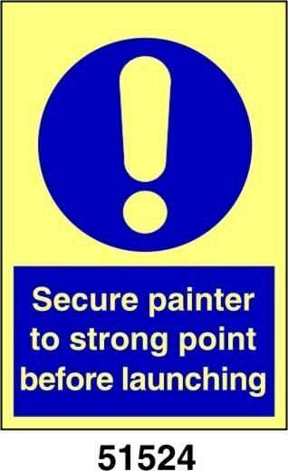Secure painter to strong point before launching - B - PVL 200x250 mm - Conf 10 pz.
