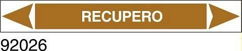 Recupero - etichetta 5 pz - B - PVC adesivo - 350x60 mm