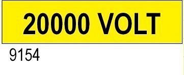 20000 volt - etichetta