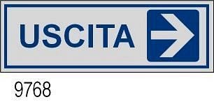 Etichetta adesiva mm 170x45 Uscita