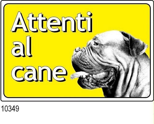 Attenti al cane mm 300x200