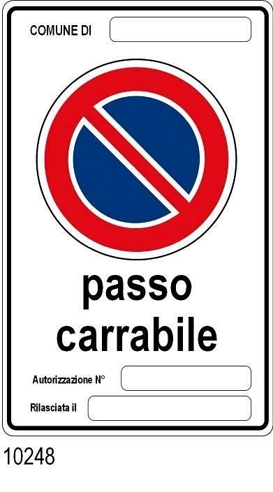 Passo Carrabile - C - Alluminio Rifrang. - 600x900 mm