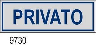 Etichetta adesiva Privato 170x45 mm