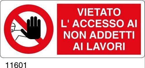Vietato l'accesso ai non addetti ai lavori