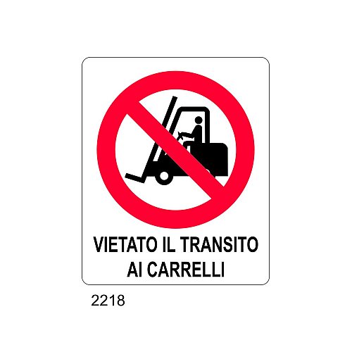 Vietato il transito ai carrelli