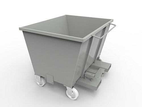 Contenitore Ribaltabile - Portata Lt 500 - Grigio