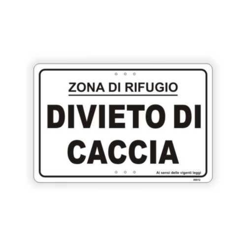 Divieto di caccia zona di rifugio