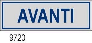 Etichetta adesiva Avanti 170x45 mm