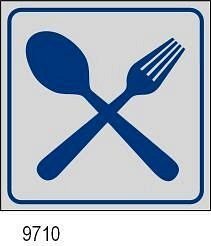 Etichetta adesiva Ristorante 165x165 mm
