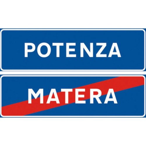 Segnale di inizio e fine provincia - B - Ferro CL.1 200x140 cm