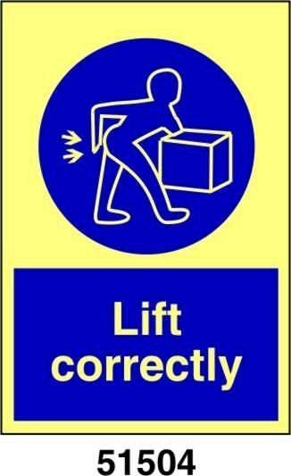 Lift correctly - A - ADL 150x200 mm - Conf 10 pz.