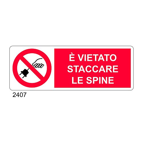 E' vietato staccare le spine