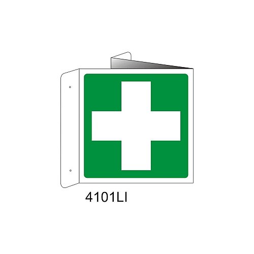 Infermeria - Alluminio - D - 370x370mm - Bifacciale a Libro - Non Luminescente