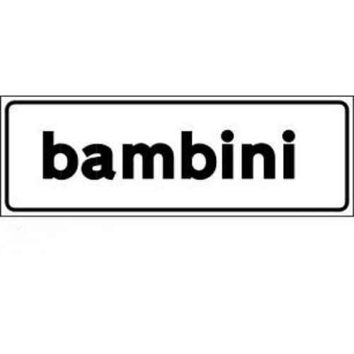 Bambini - B - Alluminio CL.1 80x27 cm