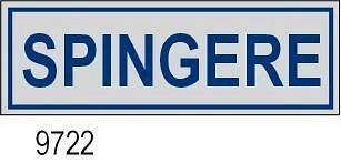 Etichetta adesiva Spingere 170x45 mm
