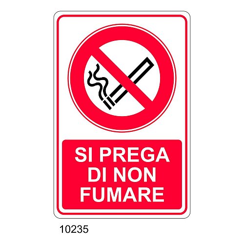 Cartello Si prega di non fumare